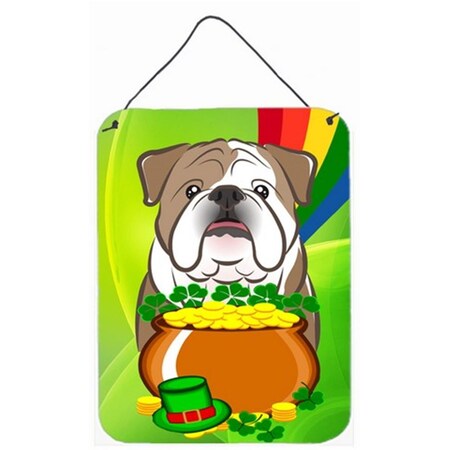 Carolines Treasures English Bulldog St. Patricks Day Wall or Door Hanging Prints BB1963DS1216